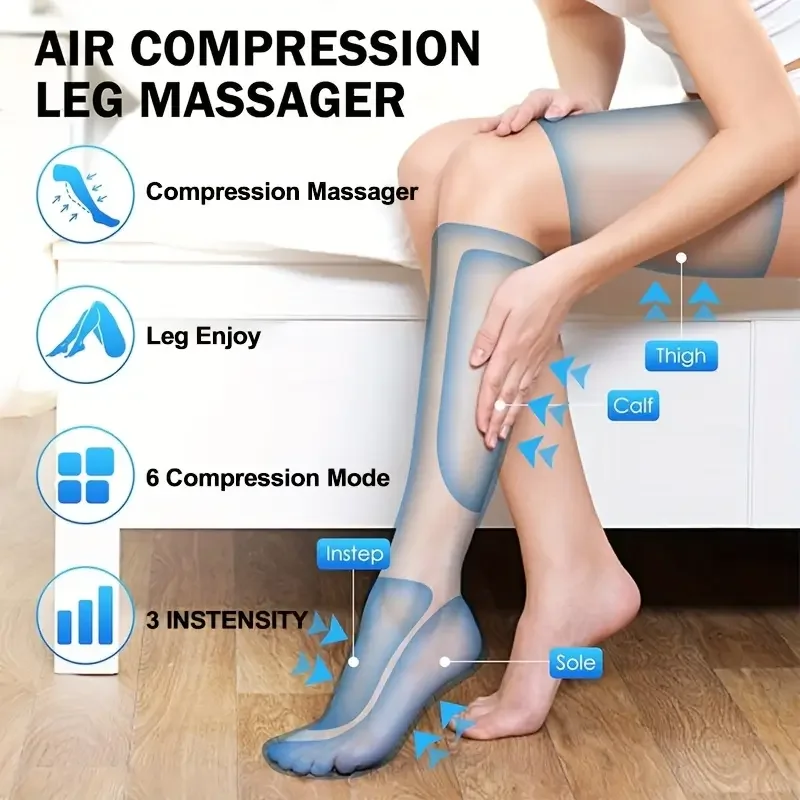 Air Leg Massager with Inflatable Pressure Therapy for Circulation