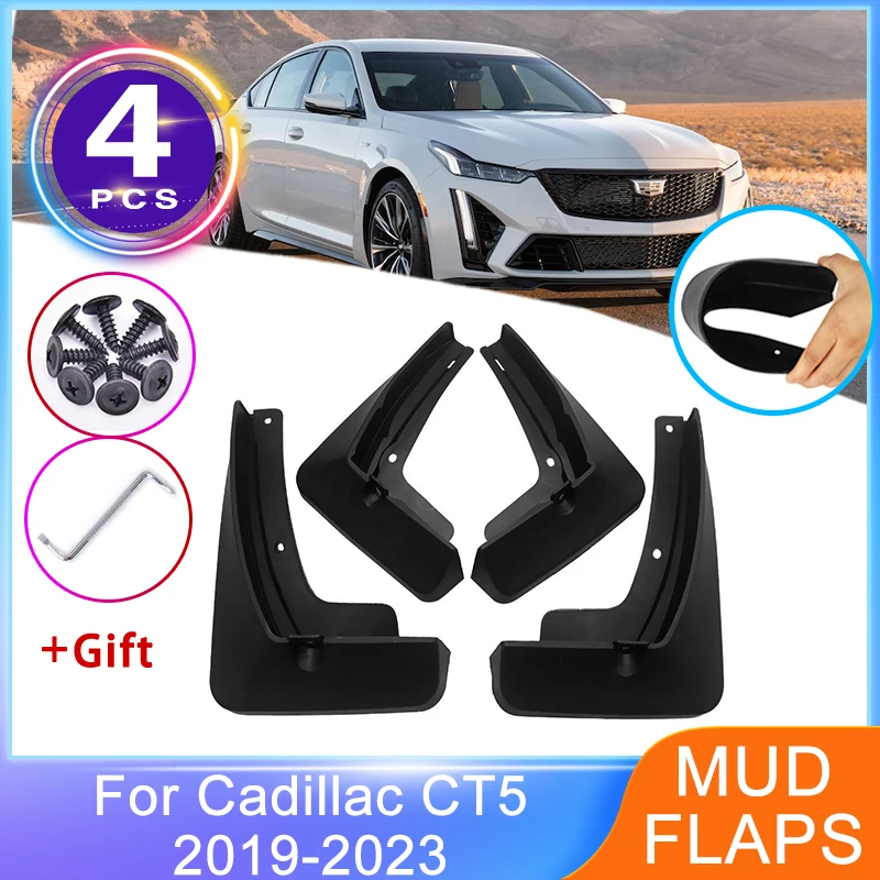 

For Cadillac CT5 2019 2020 2021 2022 2023 MudFlaps Front Rear Mudguards Splash Guards Wheel Protector Mud Flaps Car Accessories