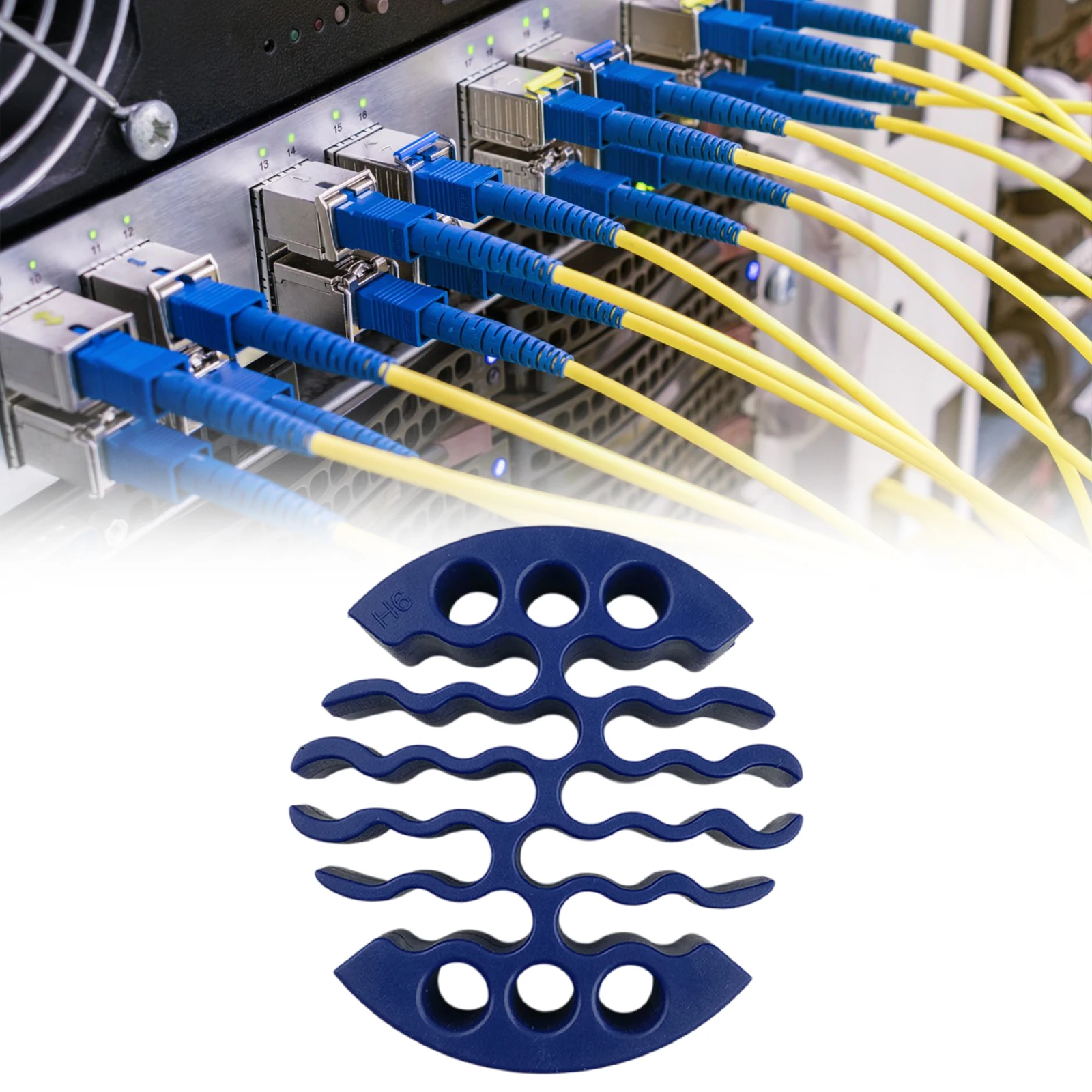 Compact Network Cable Organizer Bundle for Data Centers and Server Rooms