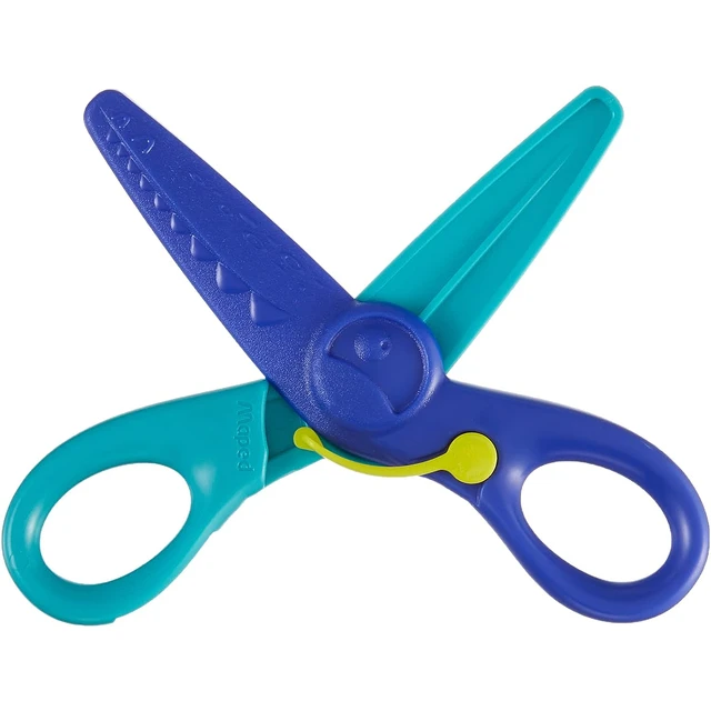 Maped Kidipulse 4.75 (12 cm) Spring-Assisted Plastic Safety Scissors with  Flexible Asymmetrical Handles - AliExpress