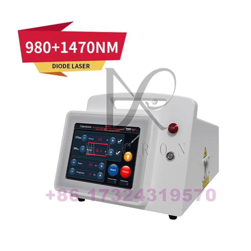CE Certified 980+1470nm Laser Machine - Fat Reduction & Skin Tightening for Salon/Home 2
