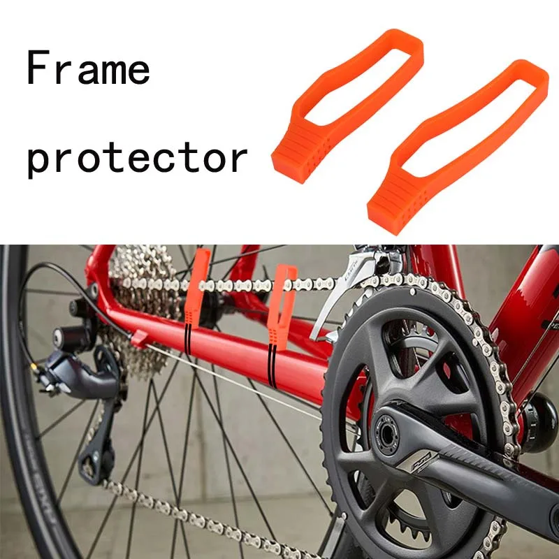 yuxun Vaina Bicicleta | Cadena Cuadro Bicicleta Silicona,Chainstay Frame  Guard Protectores Cubierta película para Cadena Bicicleta montaña Protección