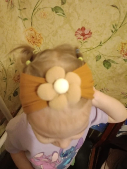 Cute Floral Nylon Baby Headband photo review