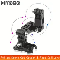 Motorcycle Helmet Bracket for DJI Action 5 Pro 4 3 Helmet Chin Extension Arm Mount For Gopro Yi Action Camera Accessories Set 1