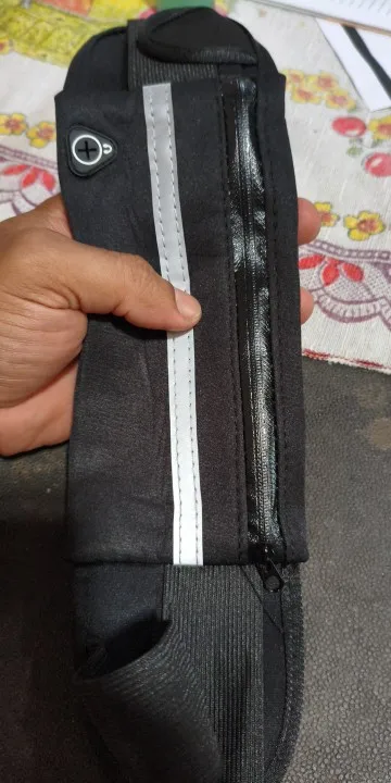 Pochete Esportiva cintura Preta porta celular garrafa utensílios para Corrida Preta photo review