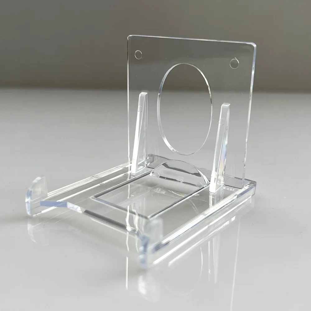 

10PCS Mini Easel Stands Acrylic Stand for Card Holders Display Stands Card Sleeve Protector Bricks Collector Trading Cards