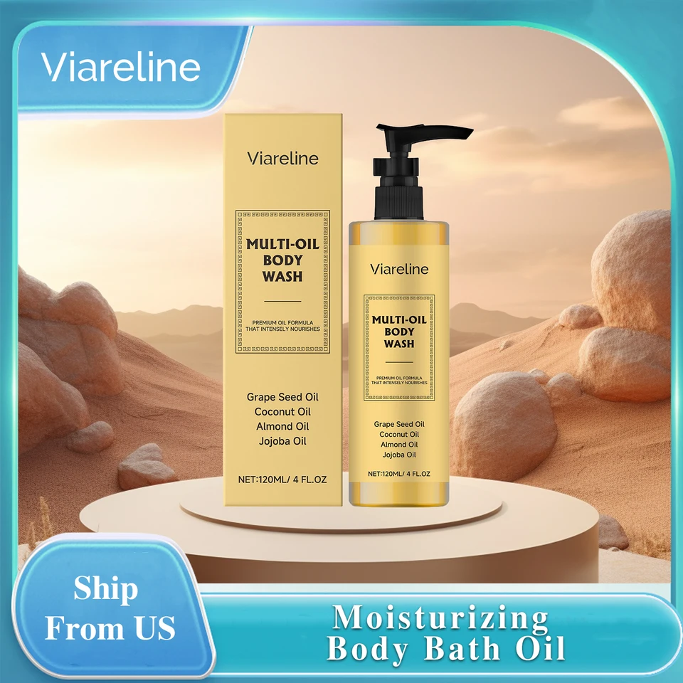 Nourishing Body Shower Oil for Moisturizing and Exfoliating
