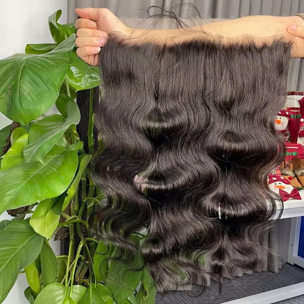 200% Ear to Ear Body Wave 13x4 Lace Frontal 4x4/5x5 Lace Closure Human Hair HD Transparent Water Wave Hair Extensions