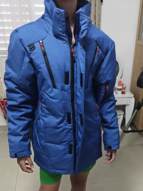 Hooded Mens Parkas Degree Winter Clothing Men, White Duck Goose Feather Coat Thick Mens Warm Snow Jacket Coat Windbreaker Men photo review