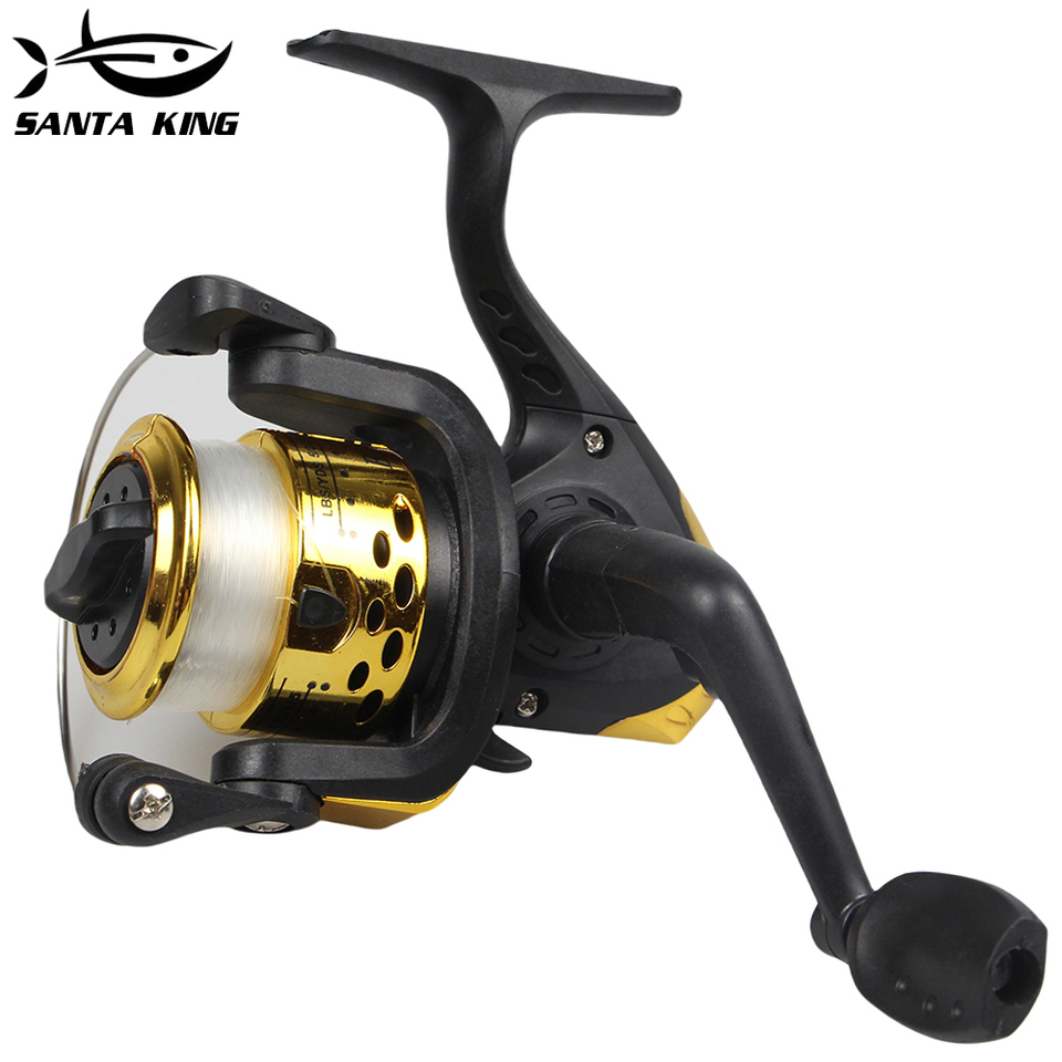 SantaKing BH200 Spinning Fishing Reel With Line Folding Handle Spinning Reel 3BB 5.2:1 Multicolor Durable Components for Fishing
