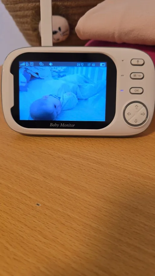 Cdycam New 3.5 inch Wireless Video Baby Monitor Night Vision Temperature Monitoring 2 Way Audio Talk Baby Nanny Security Camera photo review