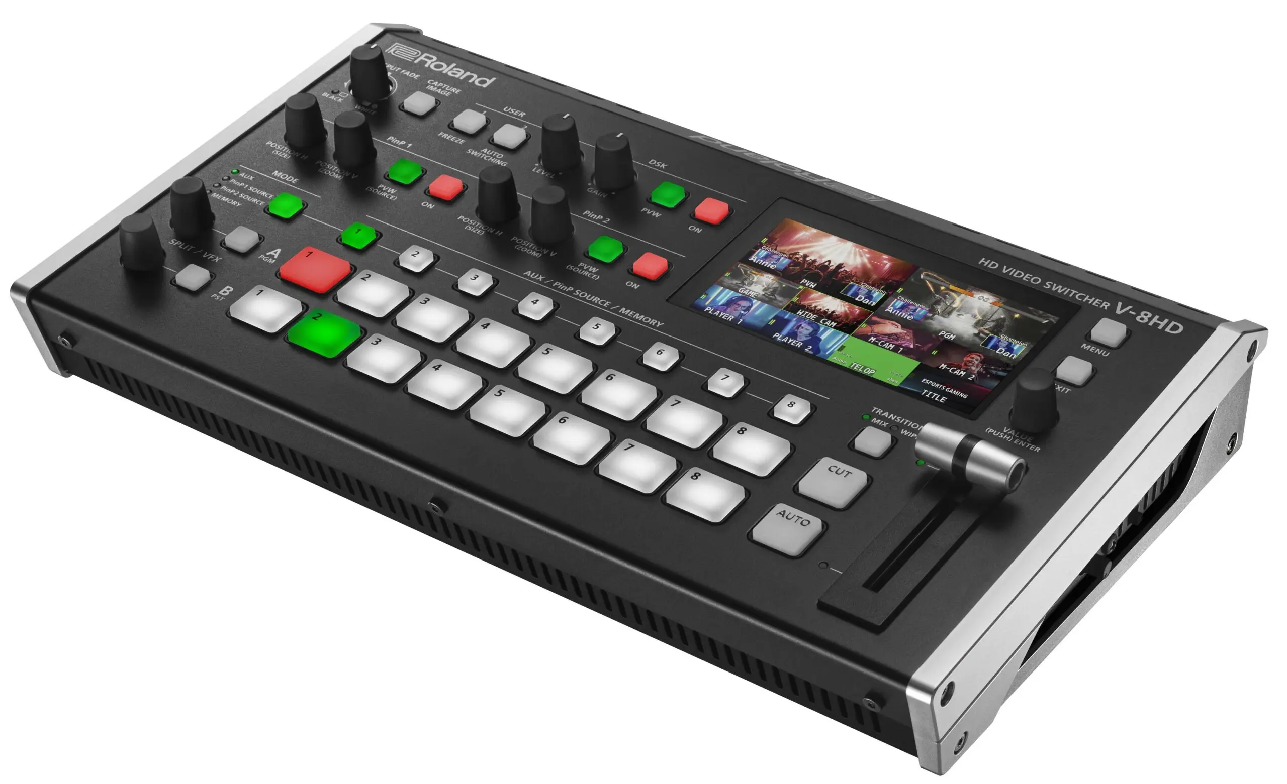 

Новинка, 8-канальный HD-видеопереключатель Roland V-8HD STR, прямая передача