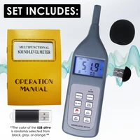 Professional Sound Level Meter 30~130dB USB Drive Software & Bluetooth for Workshop Vehicles Traffic Office School Hospital 2