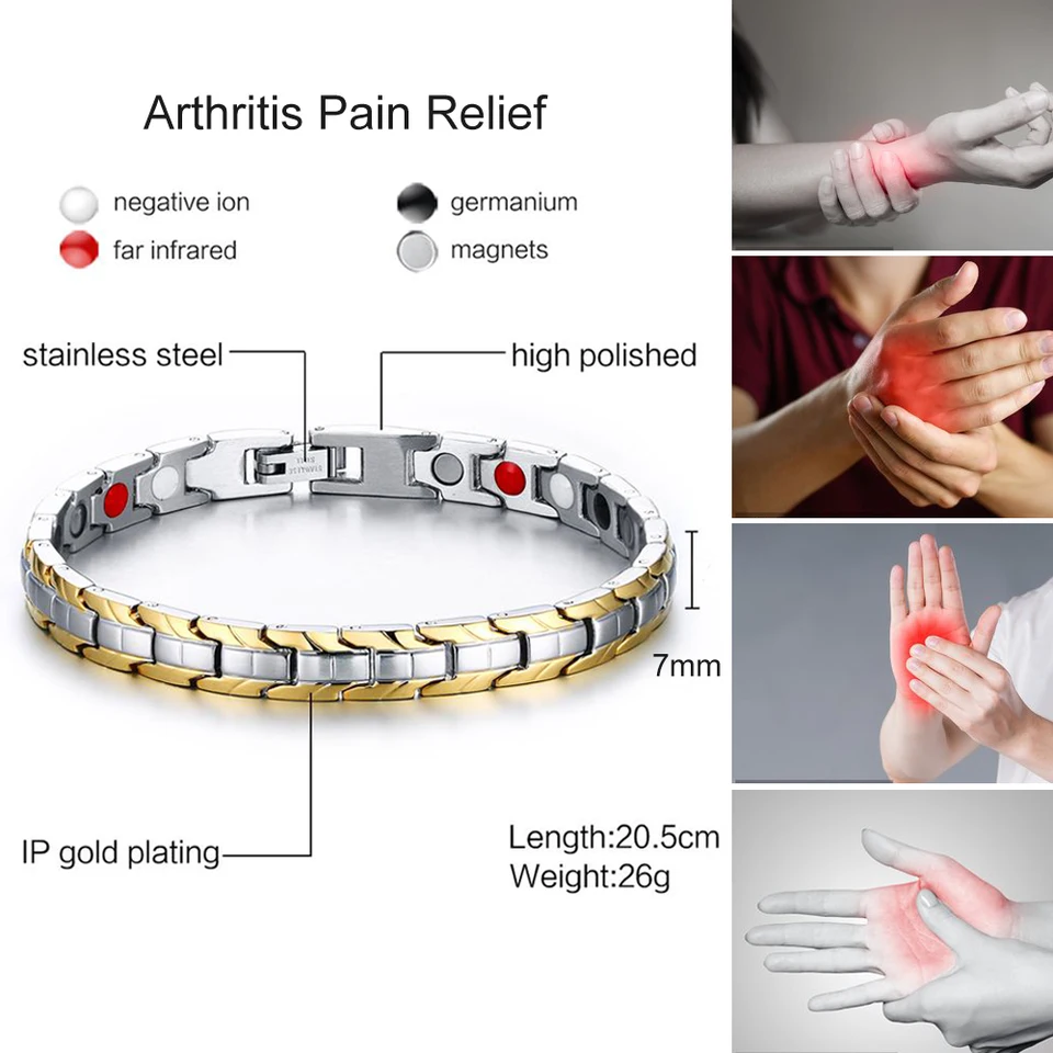 Bracelet Magnétique Bio énergie Santé - En Céramique, Pour Soulager Arthrite Et Douleurs