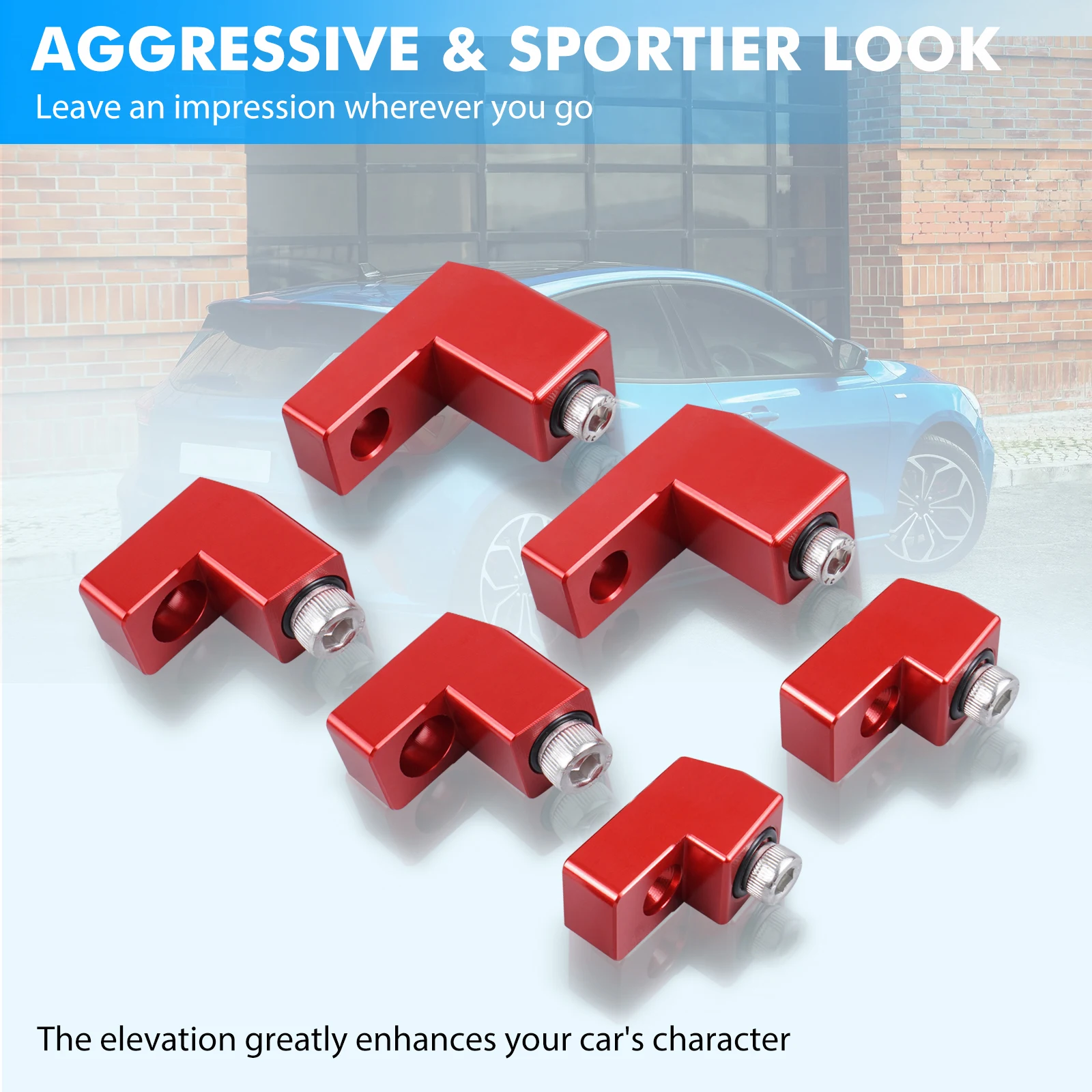 Car Rear Wing Spoiler Bracket Kits for Ford Fiesta ST MK7 Mk6 car rear wing spoiler