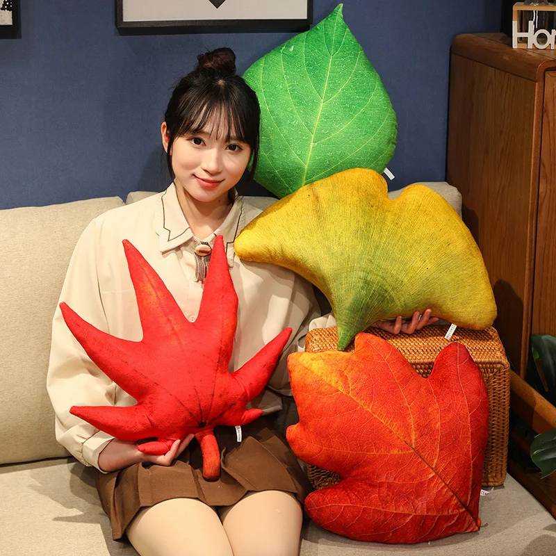 Leaf Pillow Succulent Leaf Shaped Throw Pillow For Indoor Couch Sofa Living Room Home Decor Plant Lovers Garden Lovers 2