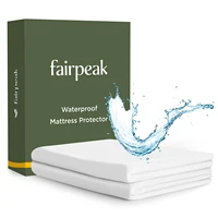 Mattress Protector Waterproof, Mattress Covers, Aganist Spill Stains Dust, Deep Pocket Fitting Up to 17" Mattress, Breathable 1
