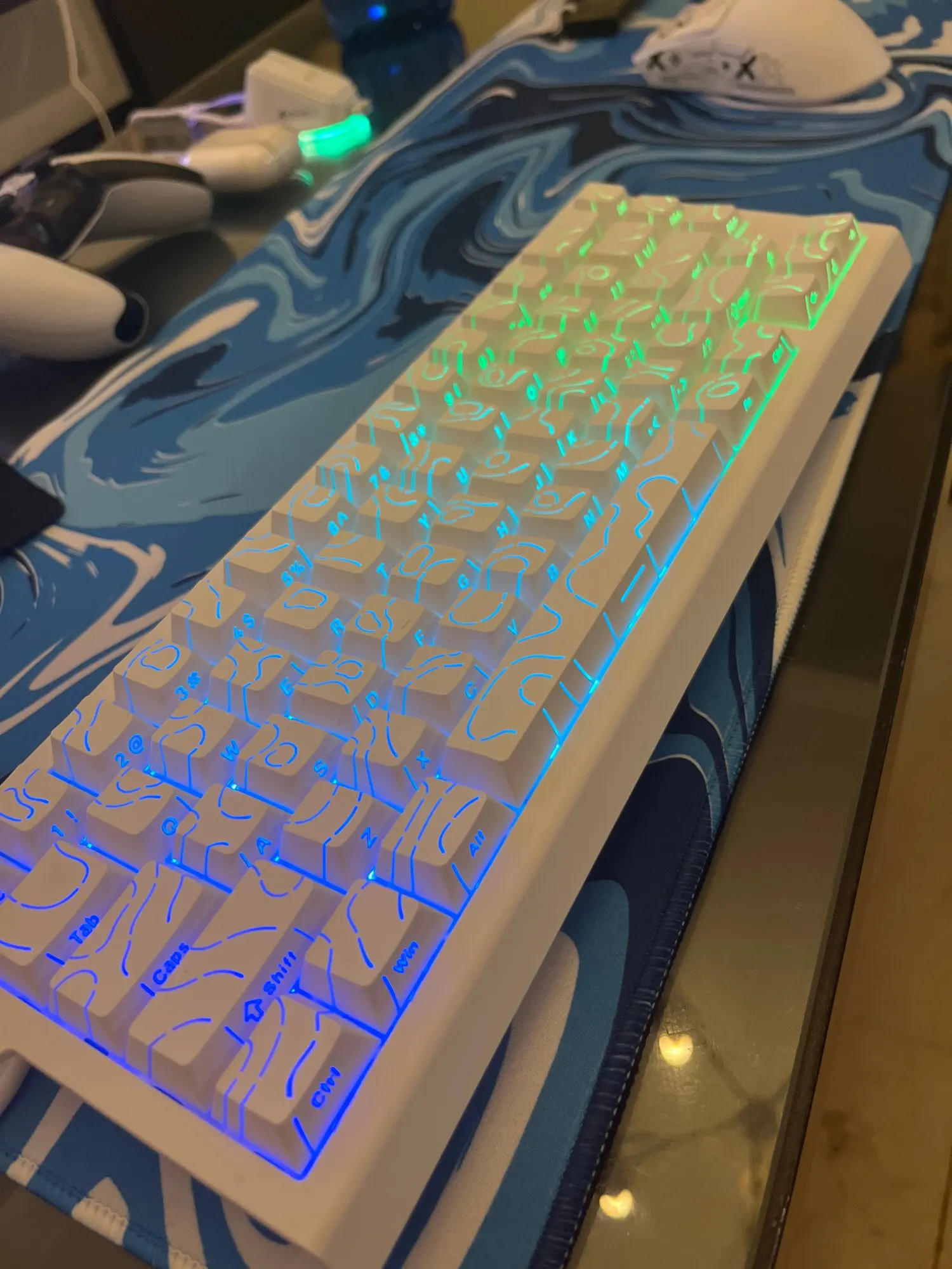 Teclado magnético para jugar X68HE ATTACK SHARK, mecánico con cable para juegos profesionales, disparo rápido de 0,01mm, SOCD/Rs de 8000Hz, frecuencia de 0,125 ms y 128K photo review