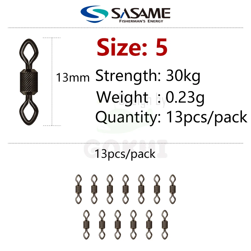 Sasame Micro Fishing Swivels Diamond Fishing Connector Ball