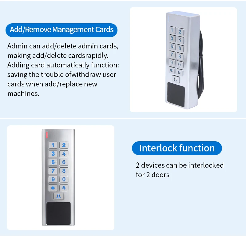 IP67 Waterproof 433Mhz AC 100V~240V Wireless Access Control Kit Electronic Lock