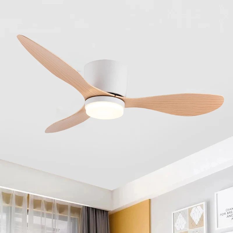 Modern Led Ceiling Fan With Lights DC Motor 6 Speeds Timing 20CM Low Floor Loft Remote Control Fan ceiling fan led ceiling fan lights led fan light electric fan
