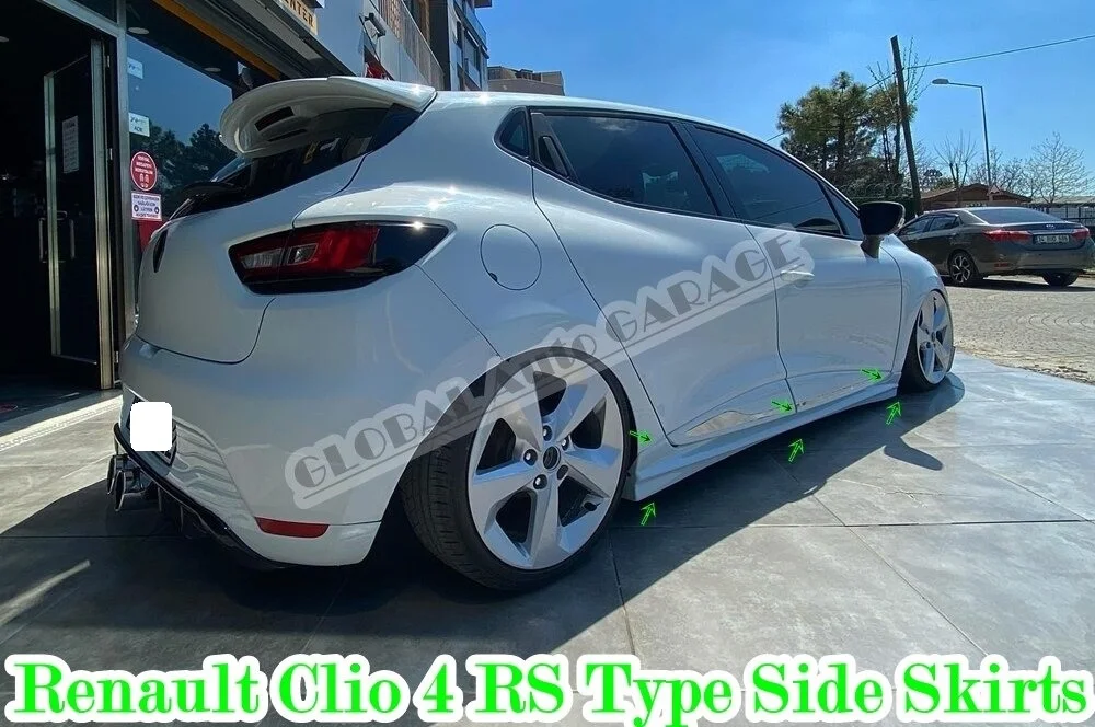 Per Renault Clio 4 Rs Tipo Gonna Laterale Soglia 2012-2019 Davanzale Trim Car Styling Auto Universale Spoiler Paraspruzzi Lip Splitter