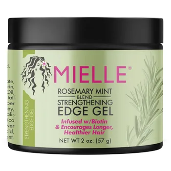 3Pack Deal Mielle Rosemary Mint Strengthening Edge Hair Gel 2oz/ 57g - Strong Hold, Nourishes Edges, Adds Natural Shine 1