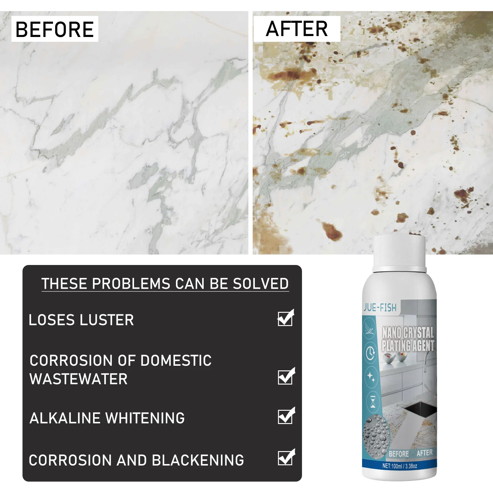 Marble Scratch Repair Nano Crystal Plating Agent