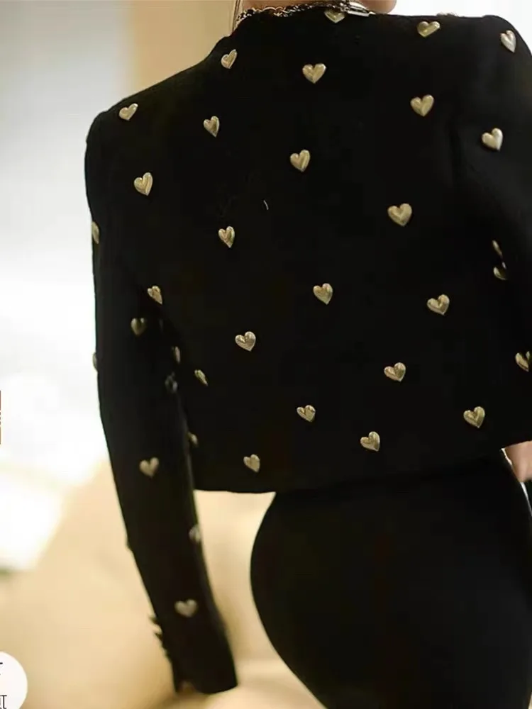 High Quality Elegant Blazer 2022 For Women Fashion Suit Three-dimensional Decoration Slim Holiday Party Club Summer