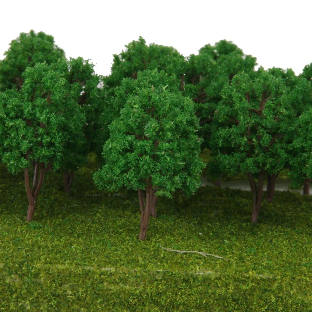20PCS Iron Wire Model Trees 7cm Model Train Ho Scale 7027 Terrarium Miniatures 1