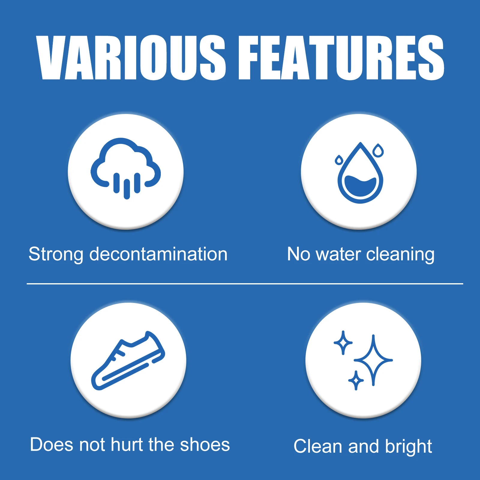 Jue-Fish White Shoes Brightening White Cleaning Multi-functional Cleaner No-wash Sports Canvas Shoes Cleaning and Stain Remover