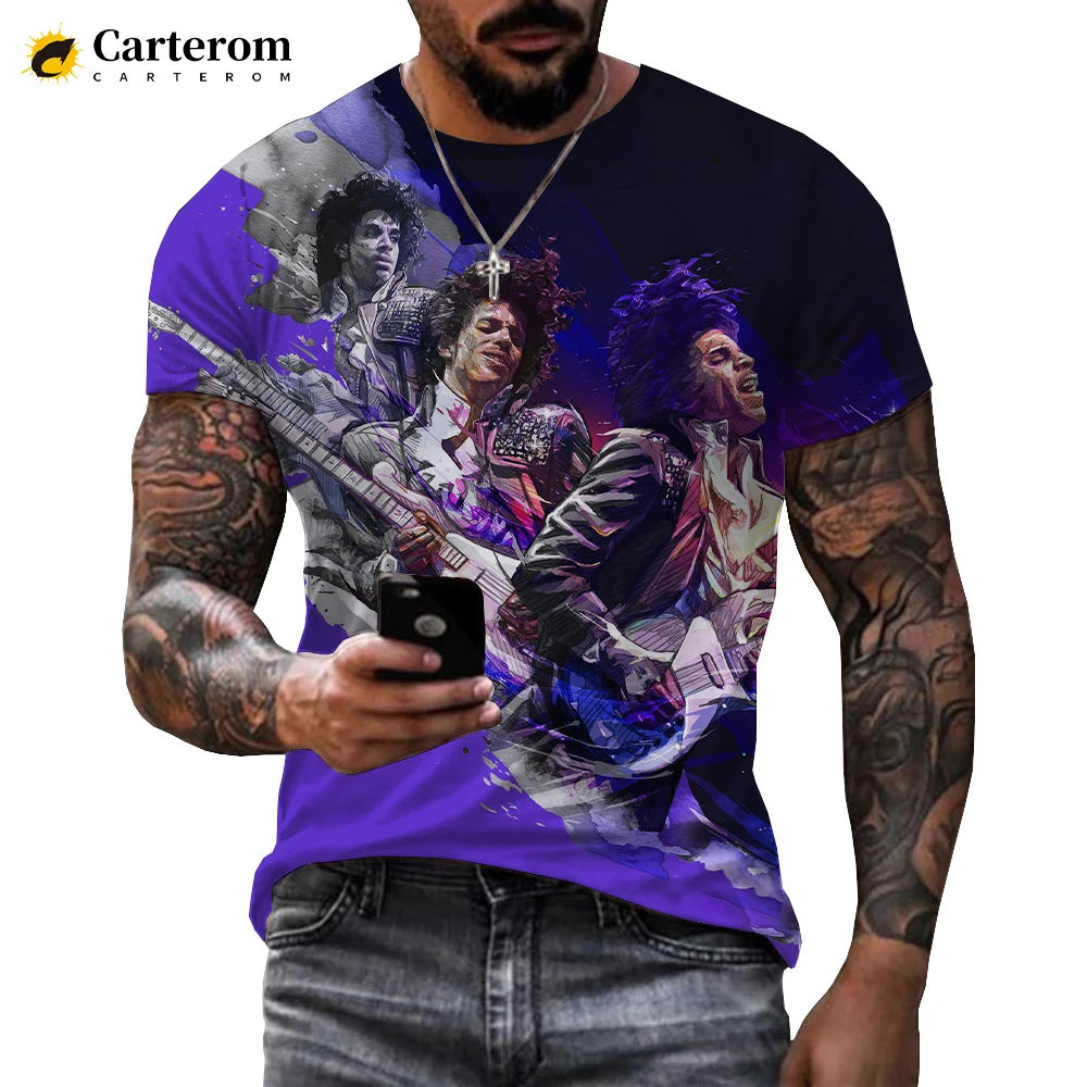 Rogers, estampada em 3D, streetwear hip-hop, tops grandes, moda casual, 2022