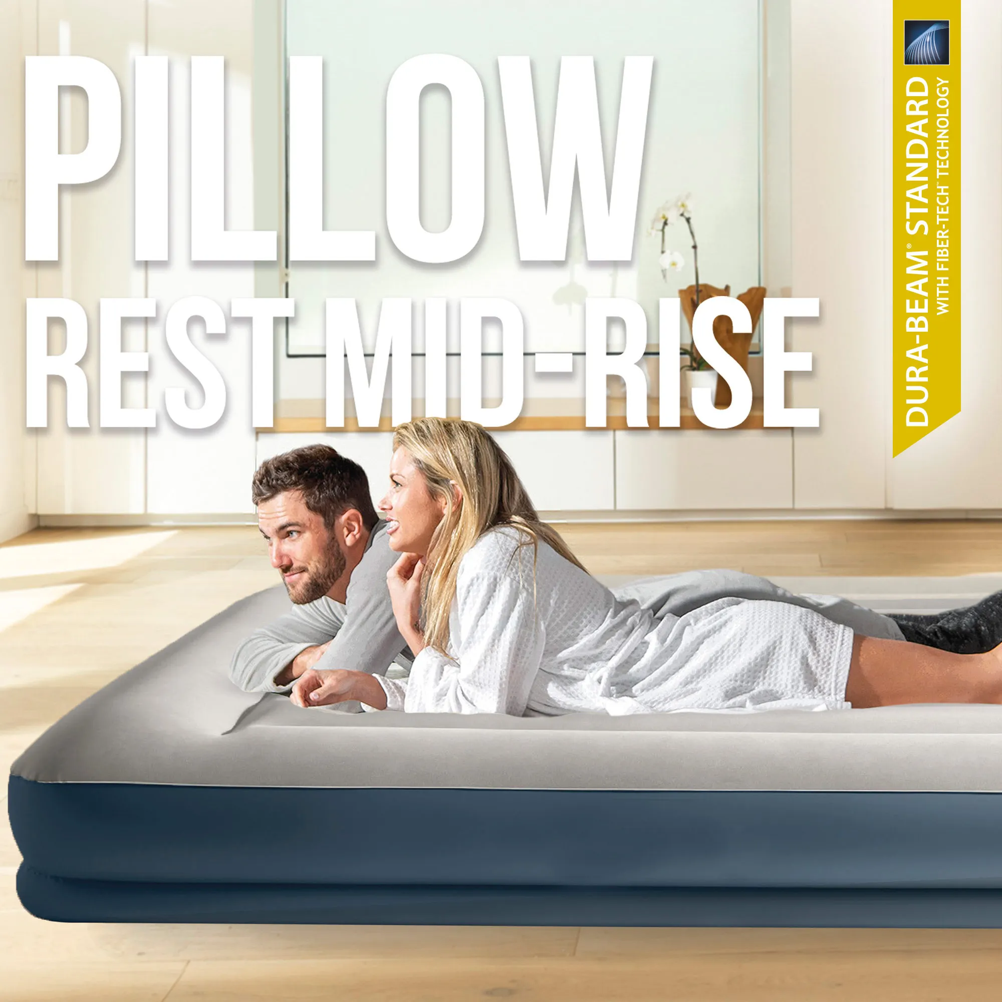 Colchón Hinchable Intex Dura-beam Standard Pillow Rest - 99x191x42