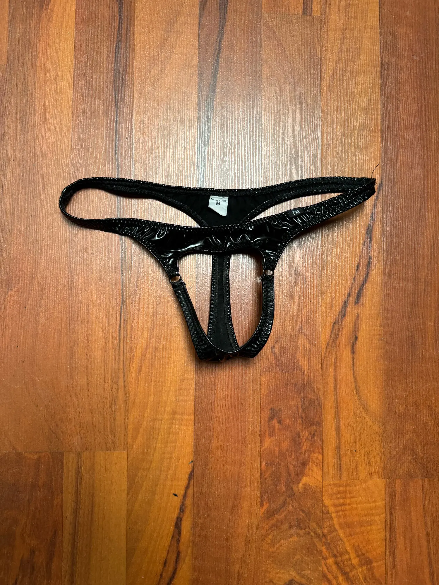 Crotchless Latex Thong photo review