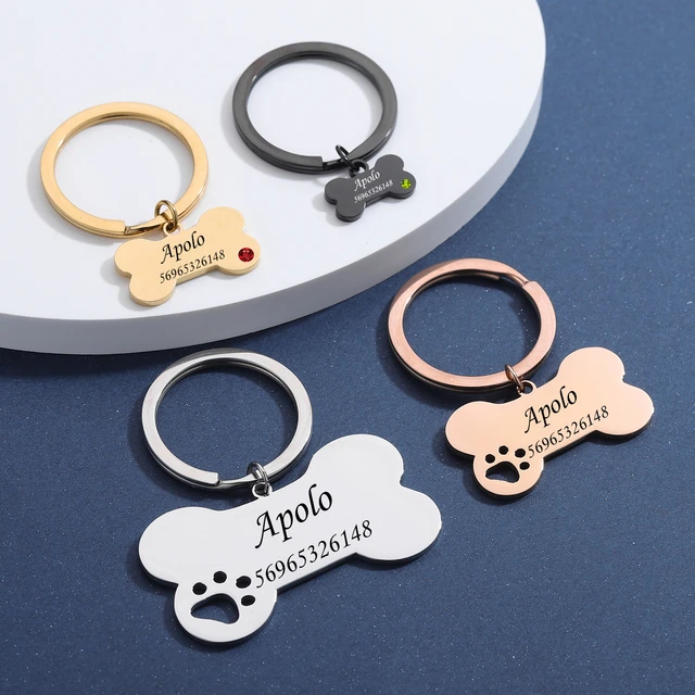 Dog Bone Personalized Keychain