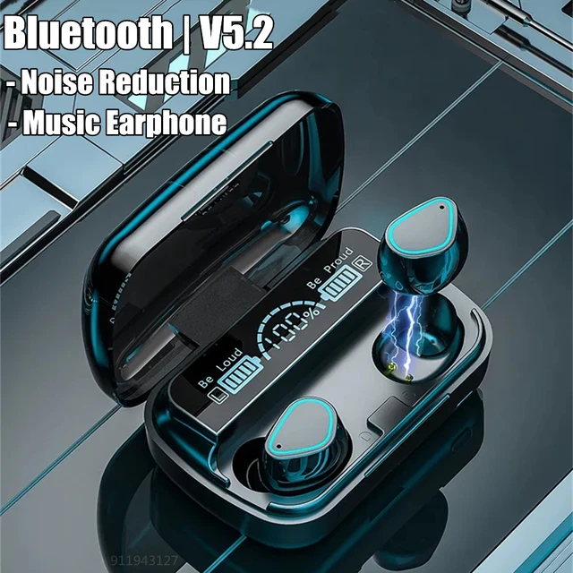 2023 NEW TWS Wireless Bluetooth Noise Reduction Earphone 9D HIFI Stereo Music Sports Headphones Waterproof Headset with MIC 1