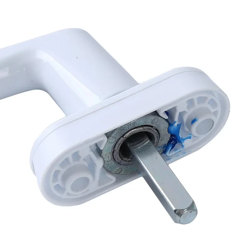 Aluminum Alloy Window Handles Universal Door Handle Key Locking For Double Glazing White Door Only handle Turning With Screws window handles