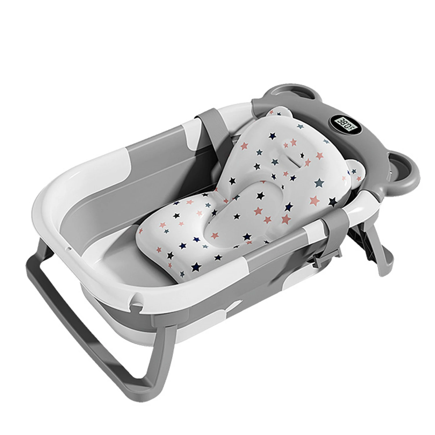 Foldable bathtub compact storage