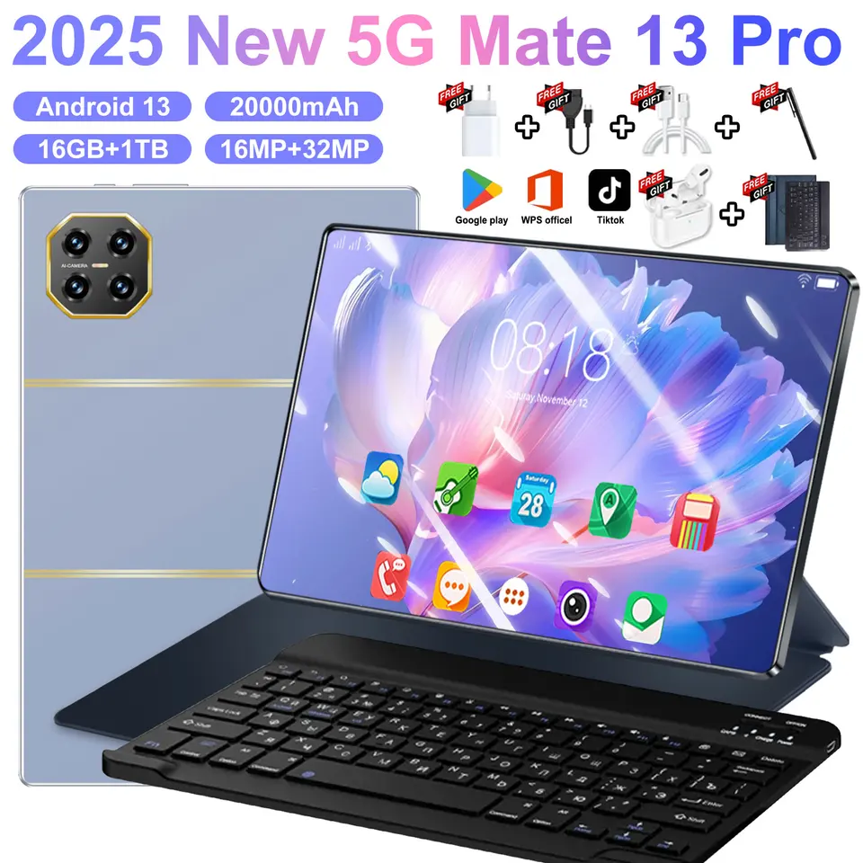 2025 Global New 10.36 inch tablet Android 13 mate13 Pro 16GB 1TB