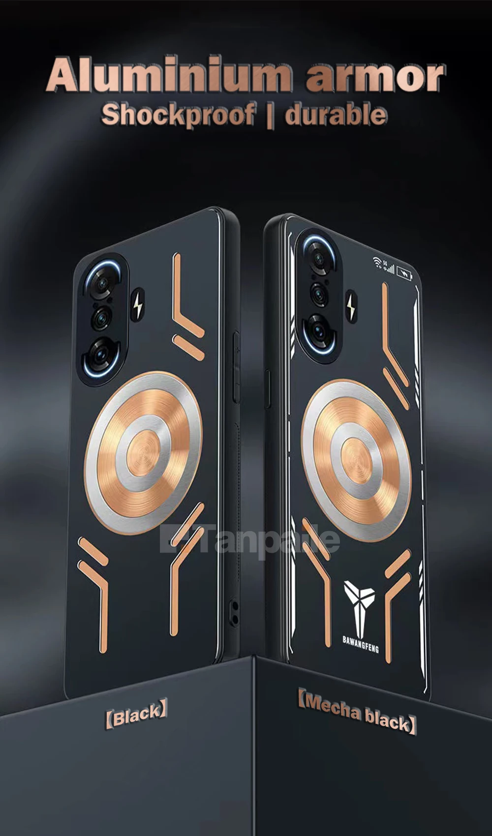 Enhanced Magnetic Cooling Phone Case with Copper Heat Dissipation and Metal Cover