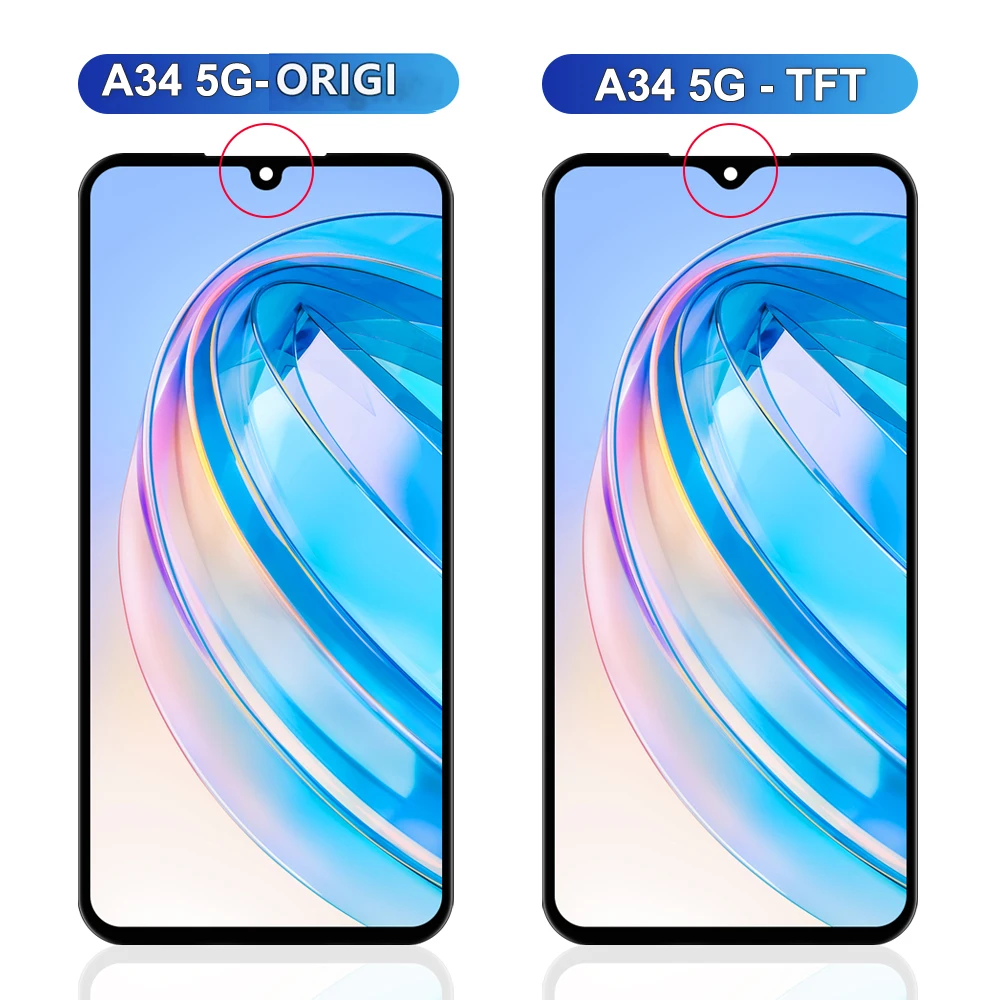 LCD ÷ ġ ũ,  Ÿ  ü ǰ, Ｚ A34 5G SM-A346E A346B, 100% ׽Ʈ Ϸ