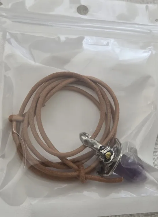 Amethyst Witch Hat Pendant – Hexagonal Crystal Necklace