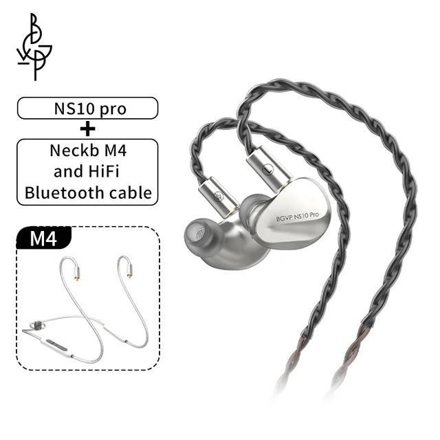 BGVP NS10 PRO Grey 中華イヤホン Amazon.com: BGVP NS10 Pro Hi-Res Audio Hybrid Driver Earphones
