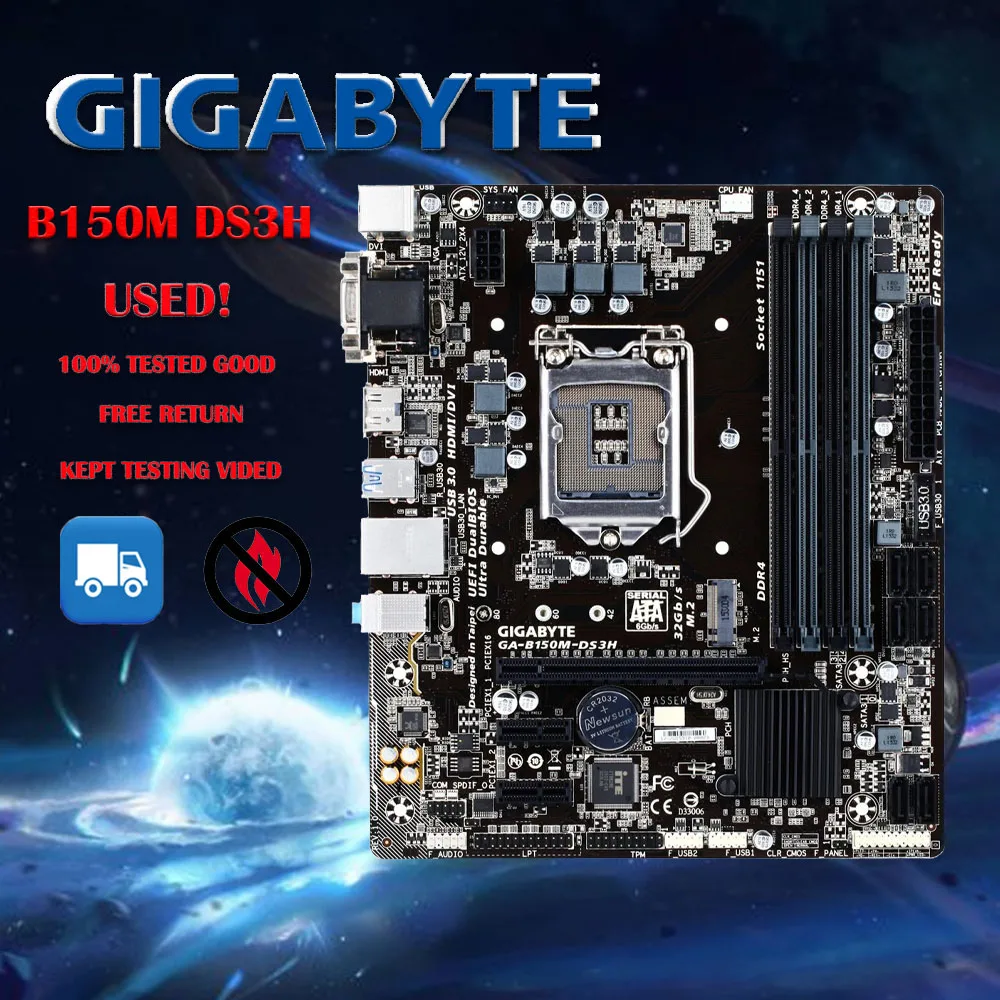Scheda Madre Gigabyte B150M Ds3H Desktop Ddr4 B150M B150 Socket Lga 1151 Scheda Madre Usb3.0