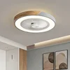 Smart Ceiling Fans With Light For Living Room Dining Room Blades Reversible 6 Speeds 52CM Fans Lighting 36W Low Floor 2