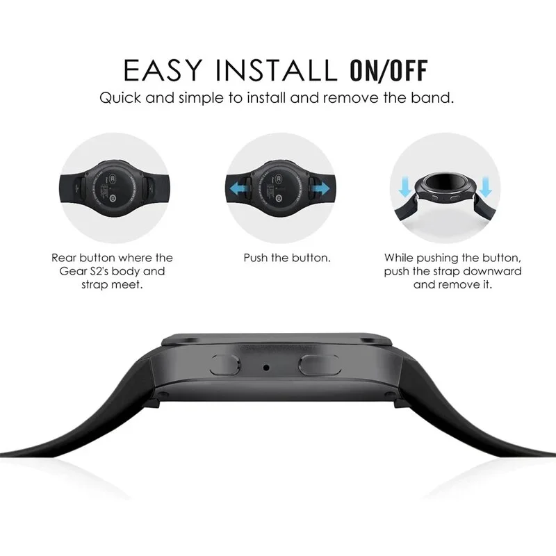 Sport Strap for Smart Watch - Silicone Wristband Bracelet Accessories