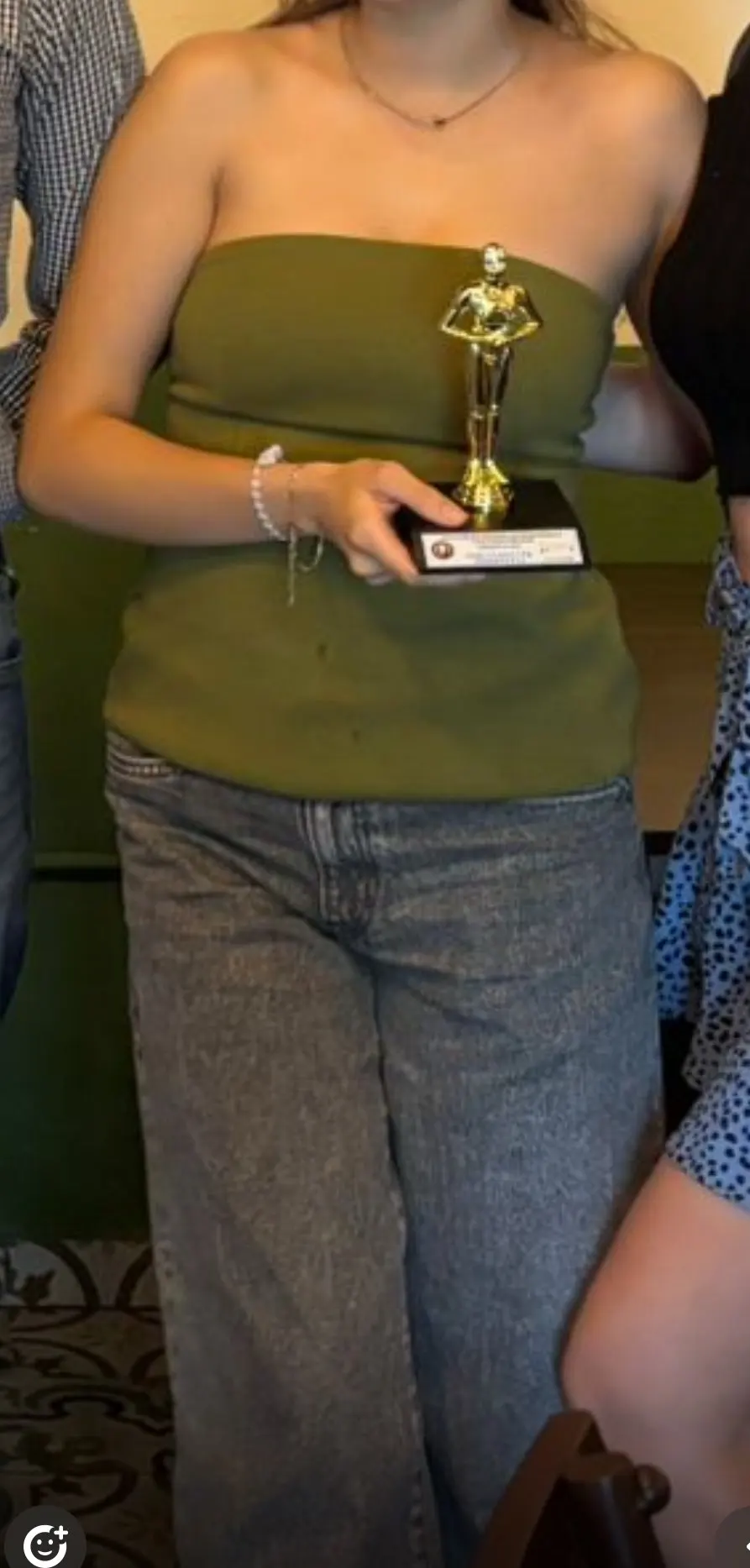 Women's European Style Double-Sided Chest Wrap Top 2025 photo review