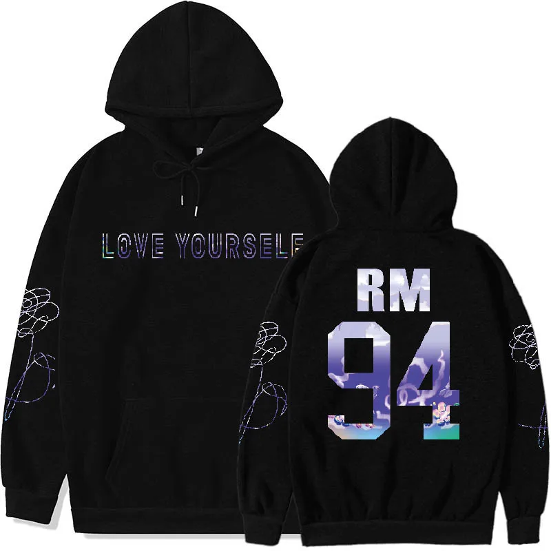 

P RESENTSEVERYWHERE hooded take two hoodie love yourself sweatshirt kpop print top