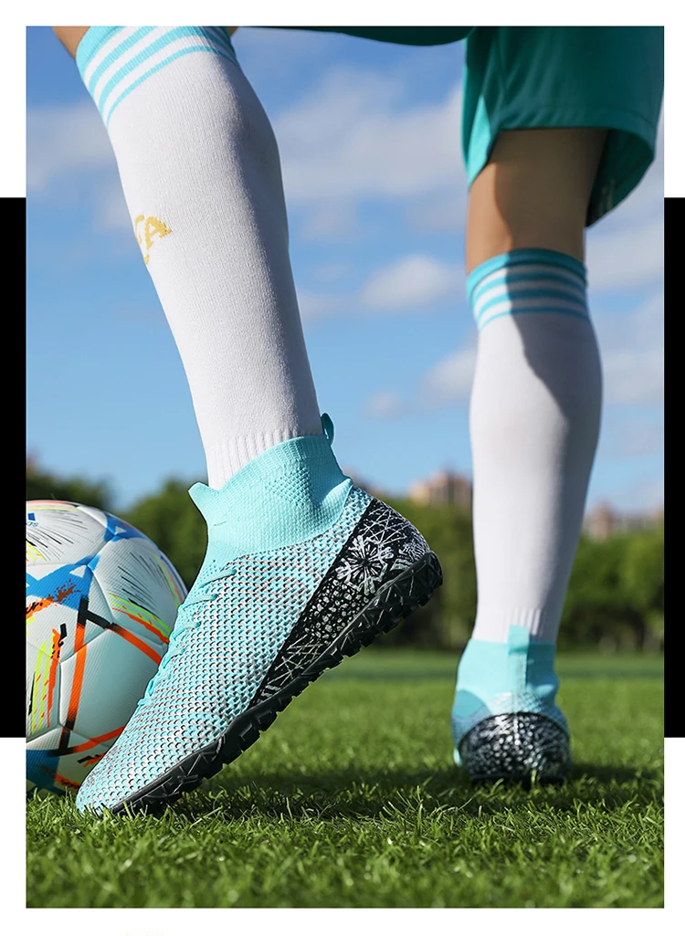 Men FG/TF Football Boots Futsal Professional Unisex Soccer Shoes High Quality Grass Training Sport Non Slip Outdoor Male_voghion.com