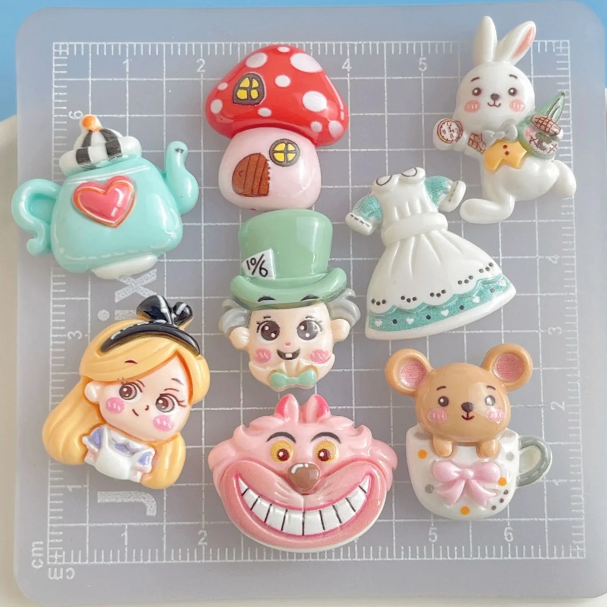 10 Stücke Cartoon Harz Niedlichen Tier Ranch Stil Ohrringe Anhänger Sammelalbum Handwerk Diy Miniatur Ornamente Zubehör